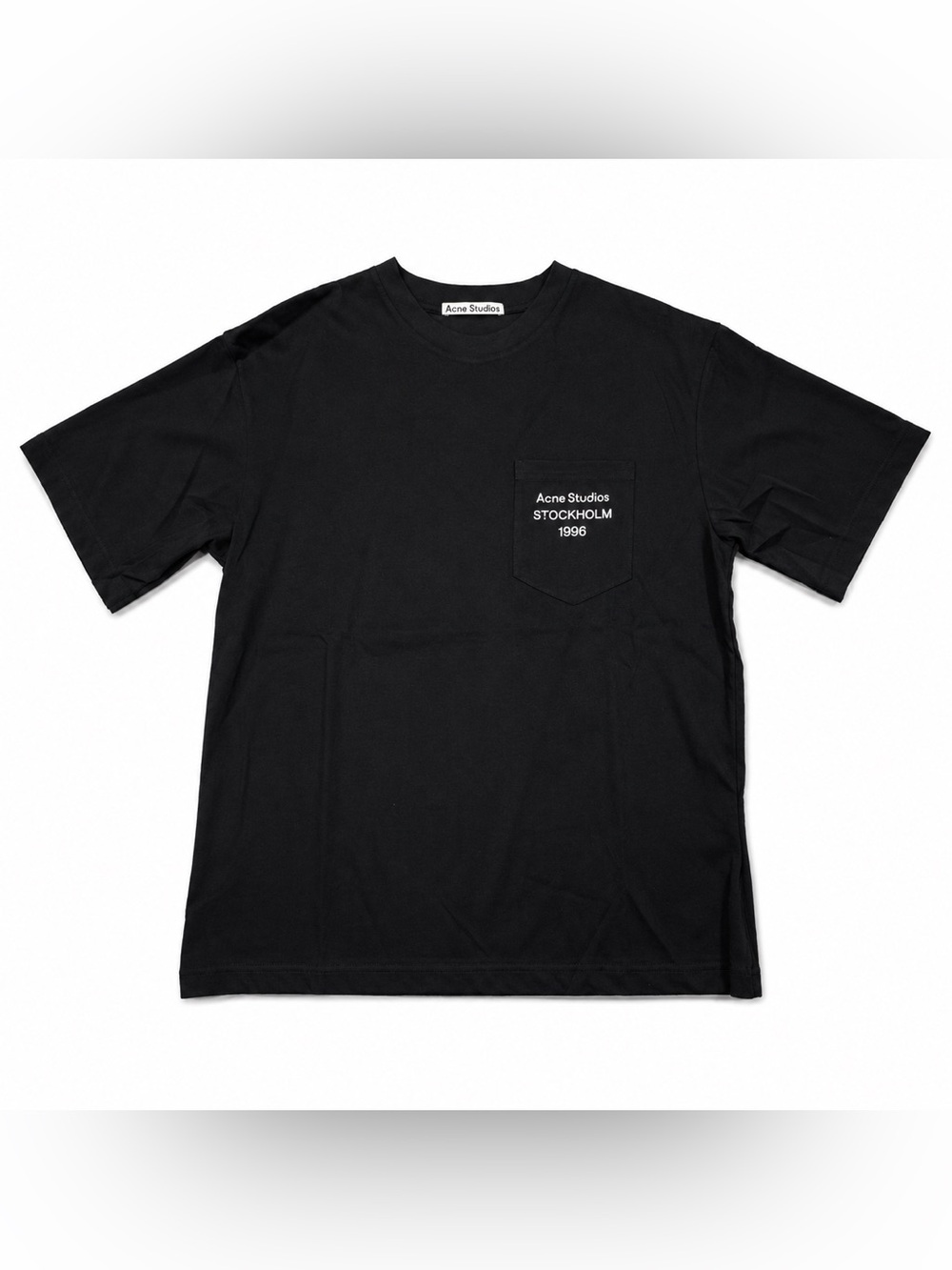Acne Black Pocket Logo T-Shirt